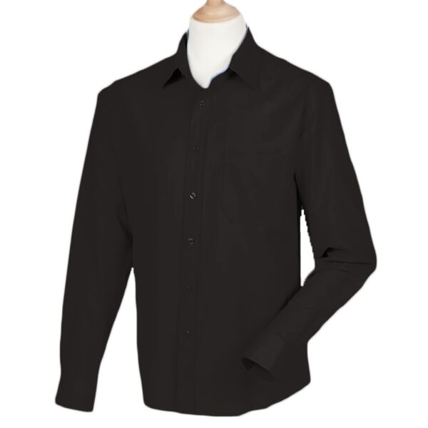Henbury Long Sleeve Wicking Shirt Thumbnail