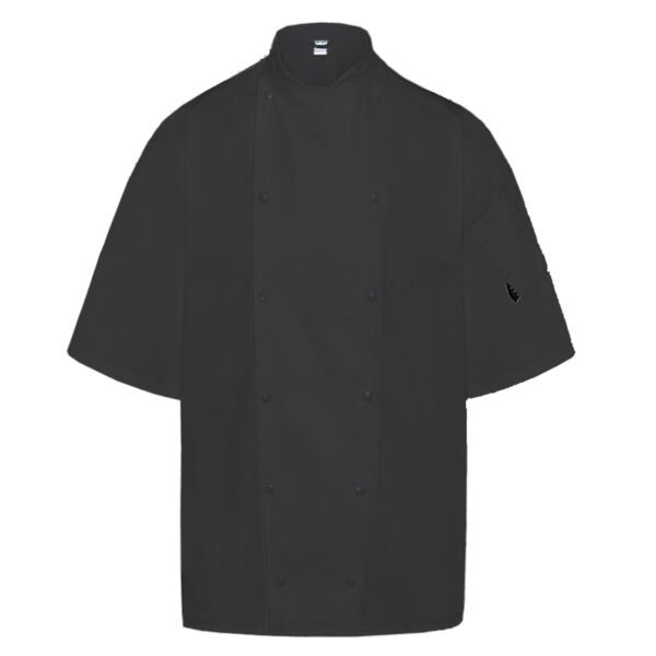 Le Chef Executive Jacket in Black or Grey Short Sleeve Thumbnail